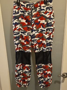 36 Point 5 Red, Blue & Gray Camo Jogger Pants